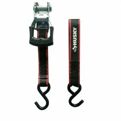 Husky 16 ft. x 1.25 in. Ratchet Tie-Down Straps with S-Hook (2-Pack) -ToolHub Shop blacks husky ratchet straps fh0935e c3 1000