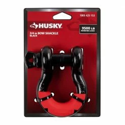Husky 3/4 in. Bow Shackle in Black -ToolHub Shop blacks husky tie down hardware accessories 54537 e1 1000
