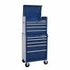 Husky 27 in. 10-Drawer Blue Tool Chest Combo 2 Husky 27 in. 10-Drawer Blue Tool Chest Combo -ToolHub Shop blue husky tool chest combos h27ch5tr5blu 64 1000