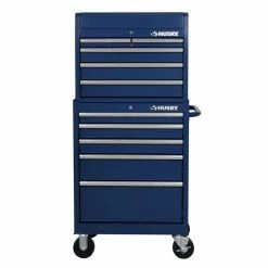 Husky 27 in. 10-Drawer Blue Tool Chest Combo -ToolHub Shop blue husky tool chest combos h27ch5tr5blu a0 1000