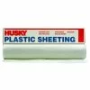 Husky 20 ft. x 200 ft. Clear 1.2 mil Plastic Sheeting -ToolHub Shop clear husky plastic sheeting cf01220 200c 64 1000