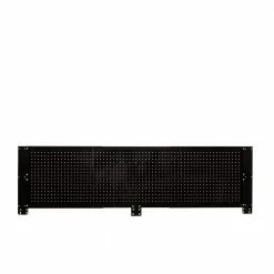 Husky 52 in. W to 72 in. Adjustable Pegboard, Gloss Black -ToolHub Shop gloss black husky pegboards hoaa52b11 1f 1000