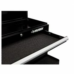 Husky 26 in. W x 12 in. D Standard Duty 4-Drawer Top Tool Chest in Gloss Black -ToolHub Shop gloss black husky top tool chests hkst98065bk 1f 1000
