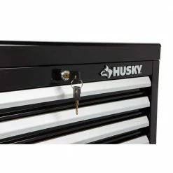 Husky 26 in. W x 12 in. D Standard Duty 4-Drawer Top Tool Chest in Gloss Black -ToolHub Shop gloss black husky top tool chests hkst98065bk 76 1000