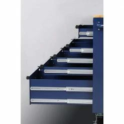 Husky 46 in. W x 24.5 in. D Standard Duty 9-Drawer Mobile Workbench Tool Chest with Solid Wood Top in Gloss Blue -ToolHub Shop gloss blue with silver trim husky mobile workbenches h46mwc9gbv2 40 1000