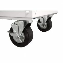 Husky 36 in. 3-Drawer with Solid Wood Top in Gloss White Utility Cart 15 Husky 36 in. 3-Drawer with Solid Wood Top in Gloss White Utility Cart -ToolHub Shop gloss white husky tool carts houc3603bj1 1d 1000