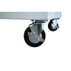 Husky 46 in. W x 24.5 in D Standard Duty 9-Drawer Mobile Workbench Tool Chest with Solid Wood Top in Gloss White 25 Husky 46 in. W x 24.5 in D Standard Duty 9-Drawer Mobile Workbench Tool Chest with Solid Wood Top in Gloss White -ToolHub Shop gloss white with silver trim husky mobile workbenches hotc4609bj6m 76 1000