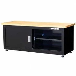 Husky Steel Storage Bench in Black (48 in. W x 20 in. H x 18 in. D) 22 Husky Steel Storage Bench in Black (48 in. W x 20 in. H x 18 in. D) -ToolHub Shop glossy husky free standing cabinets g4802b us 4f 1000