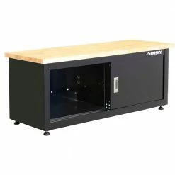 Husky Steel Storage Bench in Black (48 in. W x 20 in. H x 18 in. D) 17 Husky Steel Storage Bench in Black (48 in. W x 20 in. H x 18 in. D) -ToolHub Shop glossy husky free standing cabinets g4802b us a0 1000