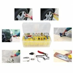 Husky 25 ft. Recoil Nylon Air Hose Kit 15-Piece -ToolHub Shop husky air tool accessory kits uaak 15f 2 c3 1000