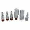 Husky 6-Piece 1/4 in. I/M Coupler Plug with Increased Air Flow -ToolHub Shop husky air tool fittings hkata081016 64 1000