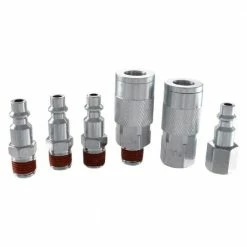Husky 6-Piece 1/4 in. I/M Coupler Plug with Increased Air Flow