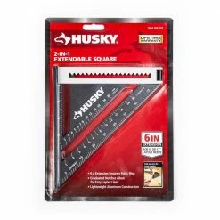 Husky 2-in-1 Extendable Square -ToolHub Shop husky carpenter squares hssp6n 1f 1000