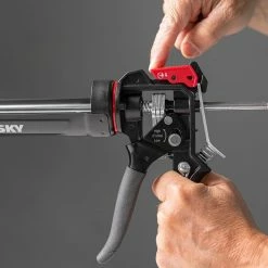 Husky 10 oz. Heavy-Duty High Leverage Drip Free Caulk Gun -ToolHub Shop husky caulk guns 19pt0902 1f 1000