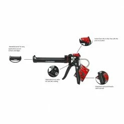 Husky 10 oz. Heavy-Duty High Leverage Drip Free Caulk Gun -ToolHub Shop husky caulk guns 19pt0902 d4 1000