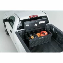 Husky 40.8 in. Matte Black Aluminum Full Size Chest Truck Tool Box -ToolHub Shop husky chest truck tool boxes 102400 53 01 fa 1000