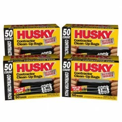 Husky 42 Gal. Heavy-Duty Clean-Up Bags (200-Count)