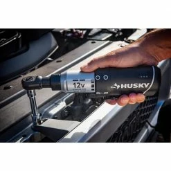 Husky 3/8 in. Drive 12-Volt Lithium-Ion Cordless Ratchet -ToolHub Shop husky cordless ratchets h38cprat 4f 1000