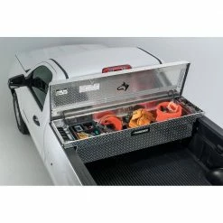 Husky 71.36 in. Diamond Plate Aluminum Full Size Crossbed Truck Tool Box -ToolHub Shop husky crossover truck tool boxes 102101 9 01 fa 1000