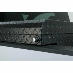 Husky 61.86 in. Matte Black Aluminum Low Profile Mid-Size Crossbed Truck Tool Box -ToolHub Shop husky crossover truck tool boxes 102102 53 01 76 1000