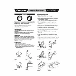 Husky 1/4 in. x 25 ft. Power Drum Auger -ToolHub Shop husky drain snakes 82 967 111 1f 1000