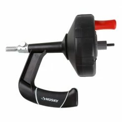 Husky 1/4 in. x 25 ft. Power Drum Auger -ToolHub Shop husky drain snakes 82 967 111 4f 1000