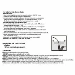 Husky Small Drain Bladder -ToolHub Shop husky drain snakes 82 975 111 1d 1000