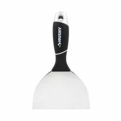 Husky 6 in. Stainless Steel Hammer-End Joint Knife with Soft Grip Handle