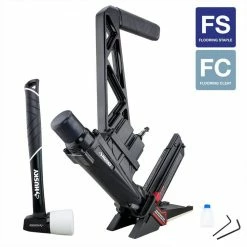 Husky Pneumatic 3-in-1 15.5-Gauge and 16-Gauge 2 in. Flooring Nailer and Stapler with Quick Jam Release -ToolHub Shop husky floor nailers hdufl50 c3 1000