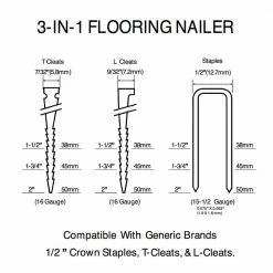 Husky Pneumatic 3-in-1 Flooring Nailer and Brad Nailer Combo Kit (2-Piece) -ToolHub Shop husky floor nailers hduflbr50 1f 1000