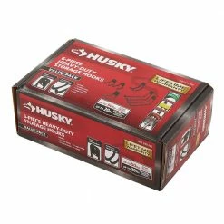 Husky Heavy-Duty Wall-Mounted Storage Hooks (6-Pack)