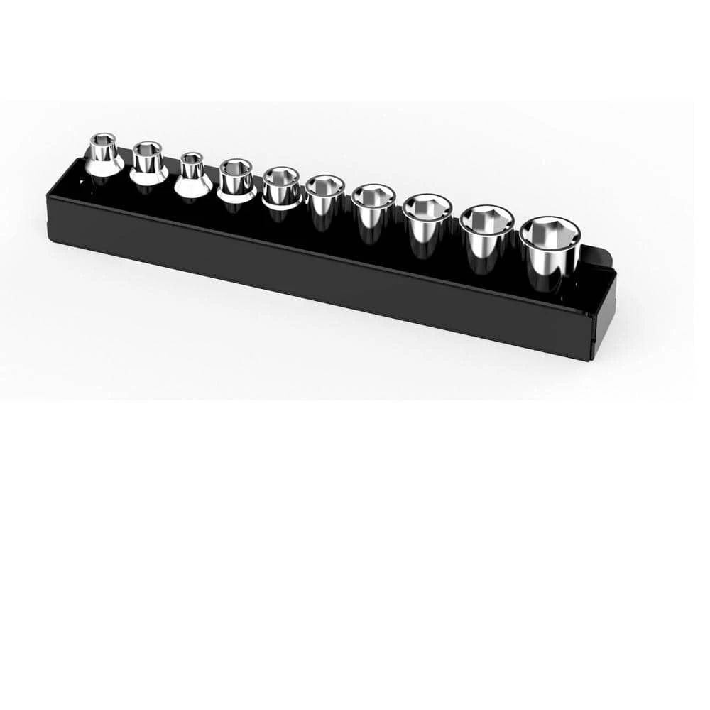 Husky 6.8 in. W Magnetic 1/4 in. Drive Shallow Socket Tray 4 Husky 6.8 in. W Magnetic 1/4 in. Drive Shallow Socket Tray - Image 2