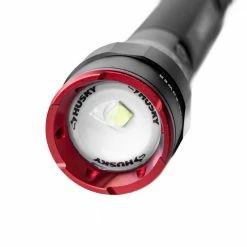 Husky 1500 Lumens Dual-Power Focusing LED Rechargeable Flashlight 3 Modes with USB Port and Rechargeable Battery -ToolHub Shop husky handheld flashlights hsky1500dpfl 1f 1000