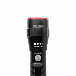 Husky 1500 Lumens Dual-Power Focusing LED Rechargeable Flashlight 3 Modes with USB Port and Rechargeable Battery -ToolHub Shop husky handheld flashlights hsky1500dpfl c3 1000
