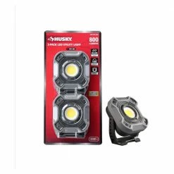 Husky 800-Lumen LED Utility Lights 2-Modes with Magnetic Handle and Batteries (2-Pack) 14 Husky 800-Lumen LED Utility Lights 2-Modes with Magnetic Handle and Batteries (2-Pack) -ToolHub Shop husky handheld flashlights hsky8002pkul 40 1000