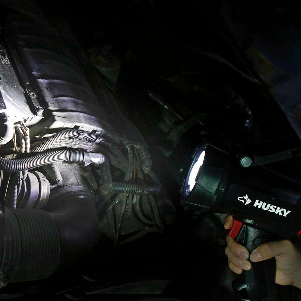 Husky 1500 Lumens Dual Power Rechargeable Handheld Spotlight 7 Husky 1500 Lumens Dual Power Rechargeable Handheld Spotlight - Image 5