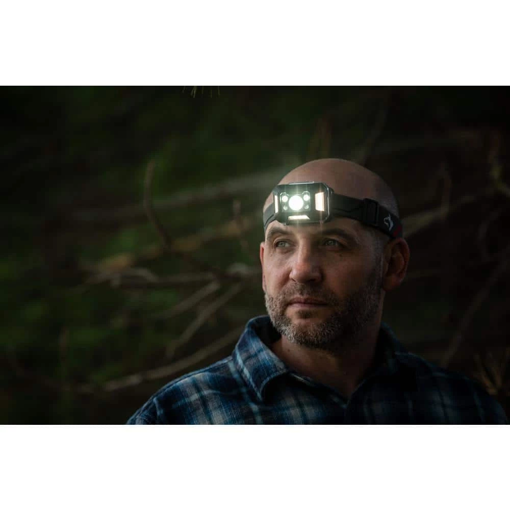 Husky 650 Lumens Dual-Power Broad Range LED Headlamp 9 Modes with USB Port and Rechargeable Battery 11 Husky 650 Lumens Dual-Power Broad Range LED Headlamp 9 Modes with USB Port and Rechargeable Battery - Image 9