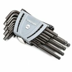 Husky SAE/Metric Ball End Hex Key Set (26-Piece) 10 Husky SAE/Metric Ball End Hex Key Set (26-Piece) -ToolHub Shop husky hex key sets hbehksm26pc 44 1000