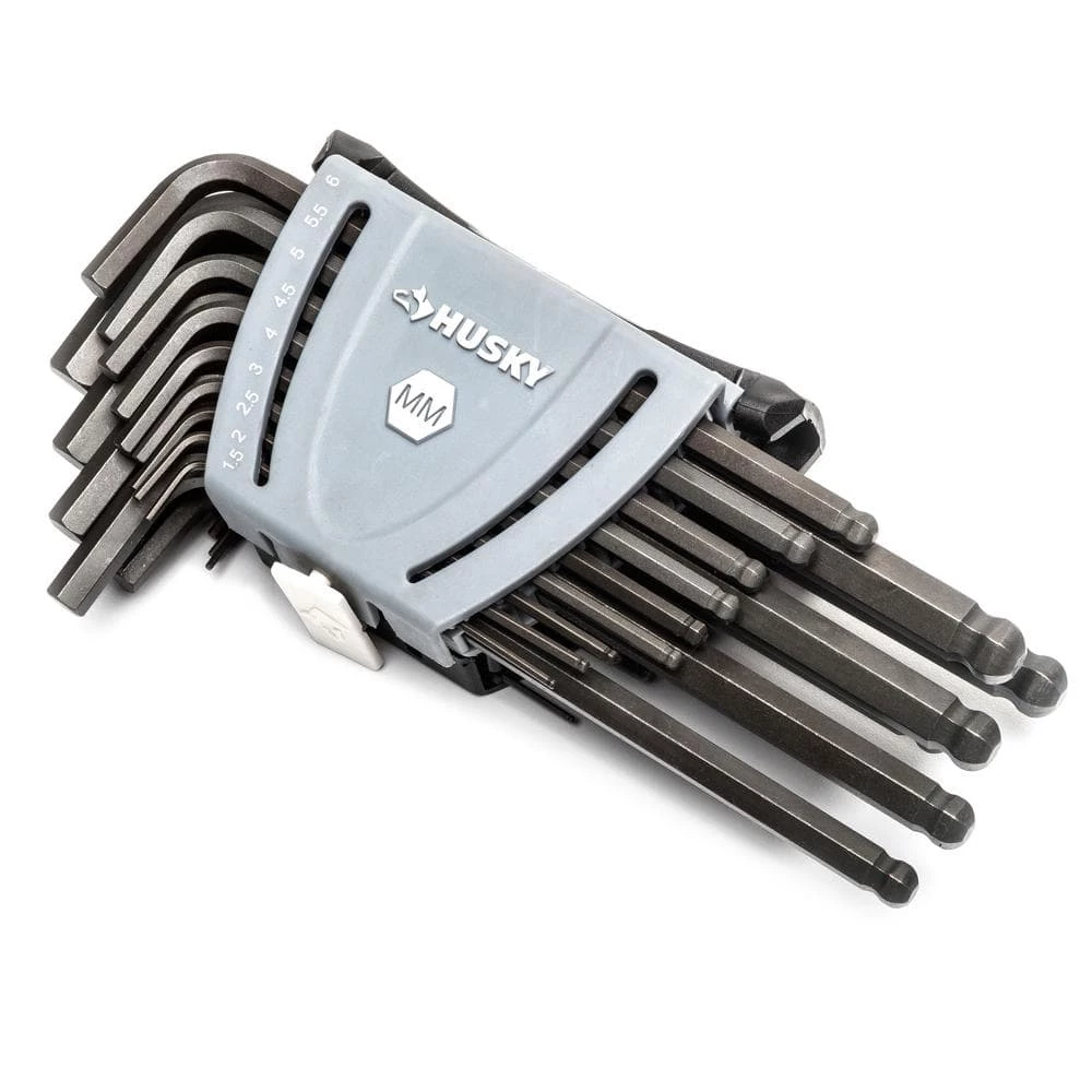 Husky SAE/Metric Ball End Hex Key Set (26-Piece) 6 Husky SAE/Metric Ball End Hex Key Set (26-Piece) - Image 4