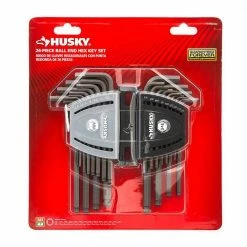 Husky SAE/Metric Ball End Hex Key Set (26-Piece) 8 Husky SAE/Metric Ball End Hex Key Set (26-Piece) -ToolHub Shop husky hex key sets hbehksm26pc c3 1000