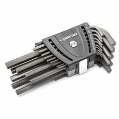 Husky SAE/Metric Long Arm Hex Key Set (26-Piece) -ToolHub Shop husky hex key sets hlahksm26pc a0 1000
