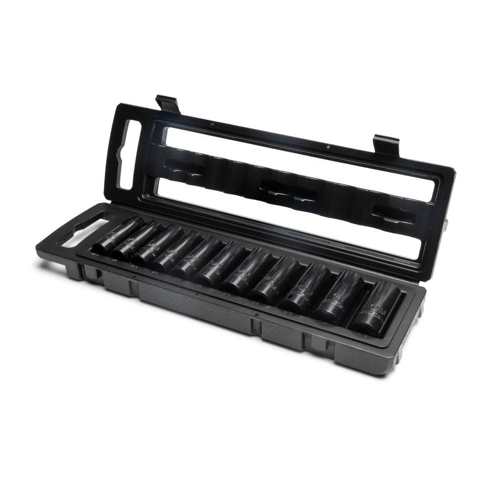 Husky 1/2 in. Drive Impact Socket Set, SAE in Blow Molded Case (11-Piece) 5 Husky 1/2 in. Drive Impact Socket Set, SAE in Blow Molded Case (11-Piece) - Image 3