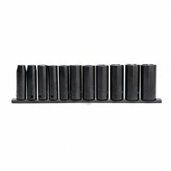 Husky 1/2 in. Drive Deep SAE Impact Socket Set (11-Piece)