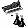 Husky 3-Ton Low Profile Floor Jack with Quick Lift and Jack Stand Pair -ToolHub Shop husky jack stands hd00120 bd 64 1000