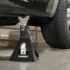 Husky 2-1/2-Ton Low Profile Floor Jack with Quick Lift and Jack Stand Pair 7 Husky 2-1/2-Ton Low Profile Floor Jack with Quick Lift and Jack Stand Pair -ToolHub Shop husky jack stands hd7024a bd c3 1000
