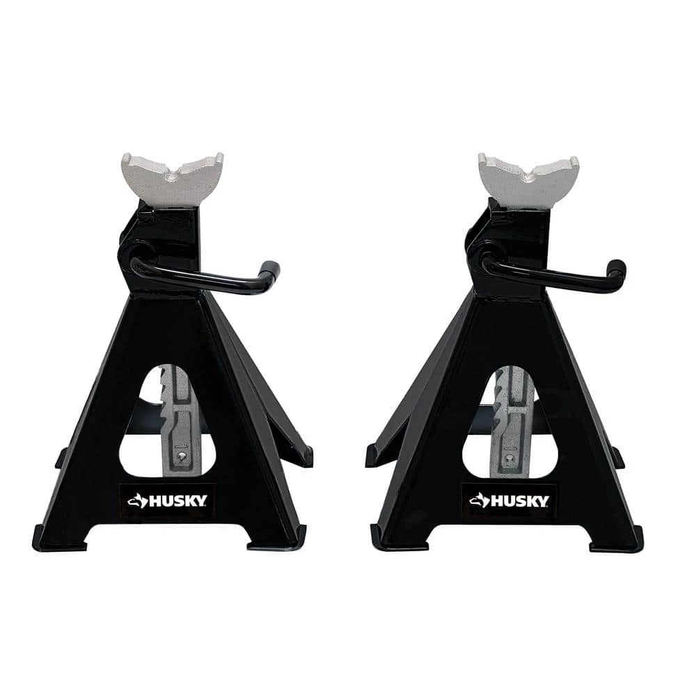 Husky 6-Ton Extended Reach Heavy-Duty Steel Jack Stands 3 Husky 6-Ton Extended Reach Heavy-Duty Steel Jack Stands