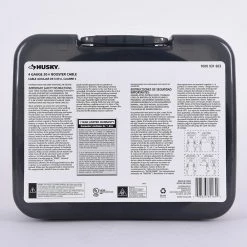 Husky 20 ft. 4-Gauge Booster Cables -ToolHub Shop husky jumper cables 0160420 ul1 66 1000 1