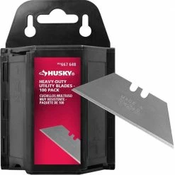 Husky Heavy-Duty Utility Blades (100-Pack Dispenser)