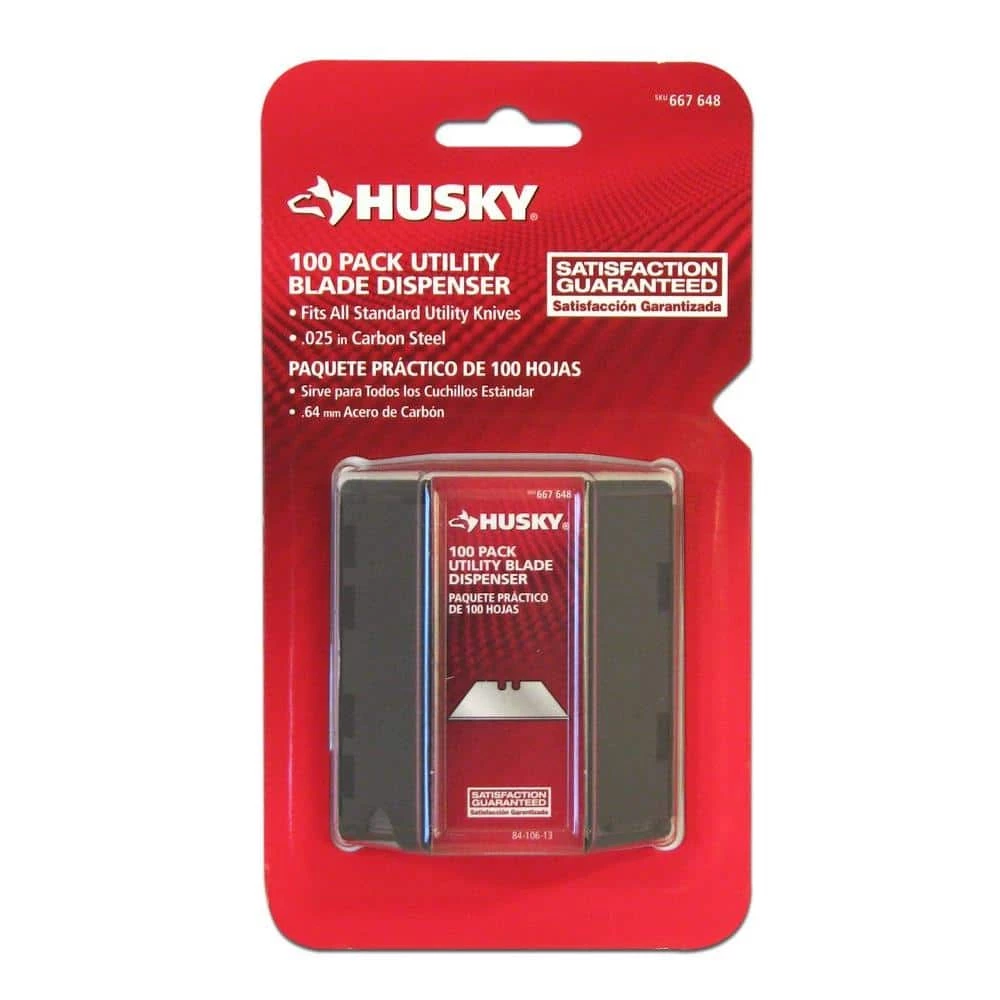Husky Heavy-Duty Utility Blades (100-Pack) 3 Husky Heavy-Duty Utility Blades (100-Pack)
