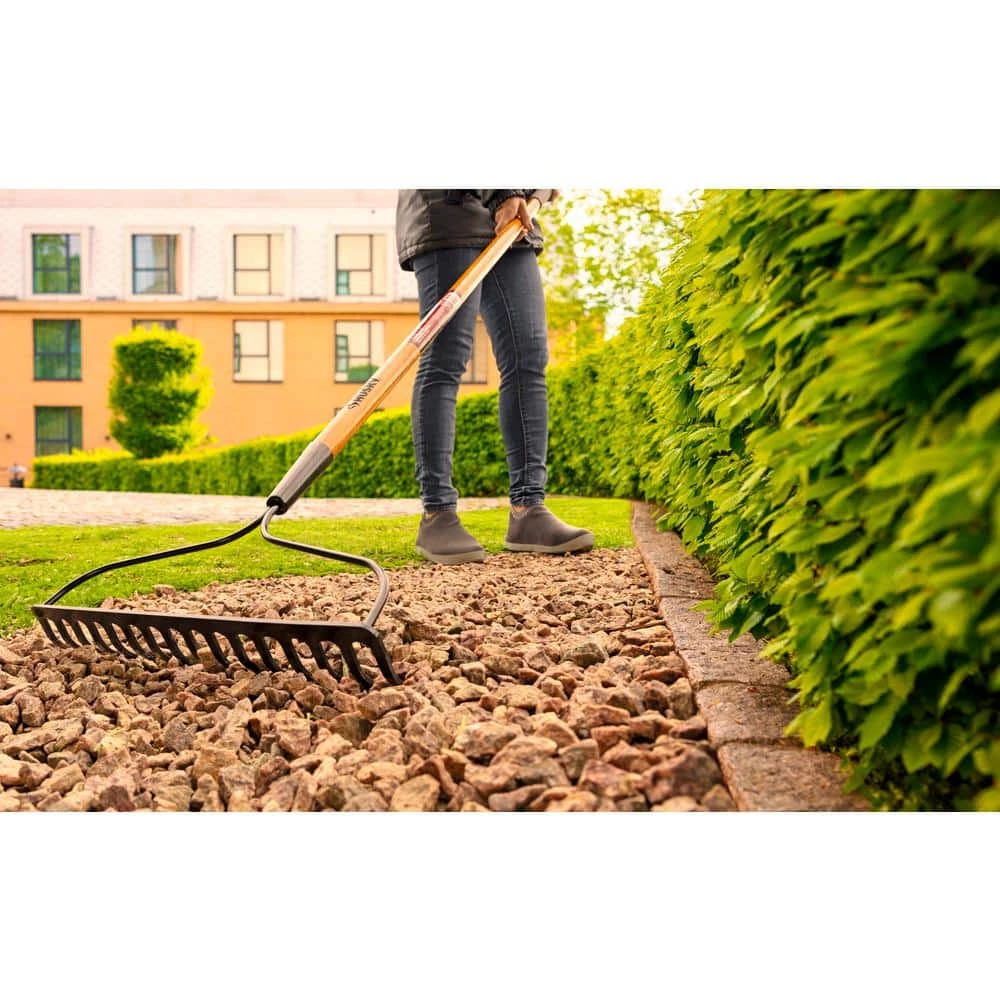 Husky 57 in. Wood Handle 16-Tine Bow Rake 7 Husky 57 in. Wood Handle 16-Tine Bow Rake - Image 5